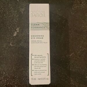 Doctor Babor Cleanformance Awakening Eye Cream 0.5 oz / 15ml NEW in Box